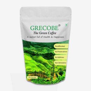 GRECOBE -The Green Coffee(100 sachets) – A sachet full of health & happiness